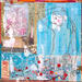 Painting NUIT INDIENNE by Sablyne | Painting Raw art Acrylic Ink