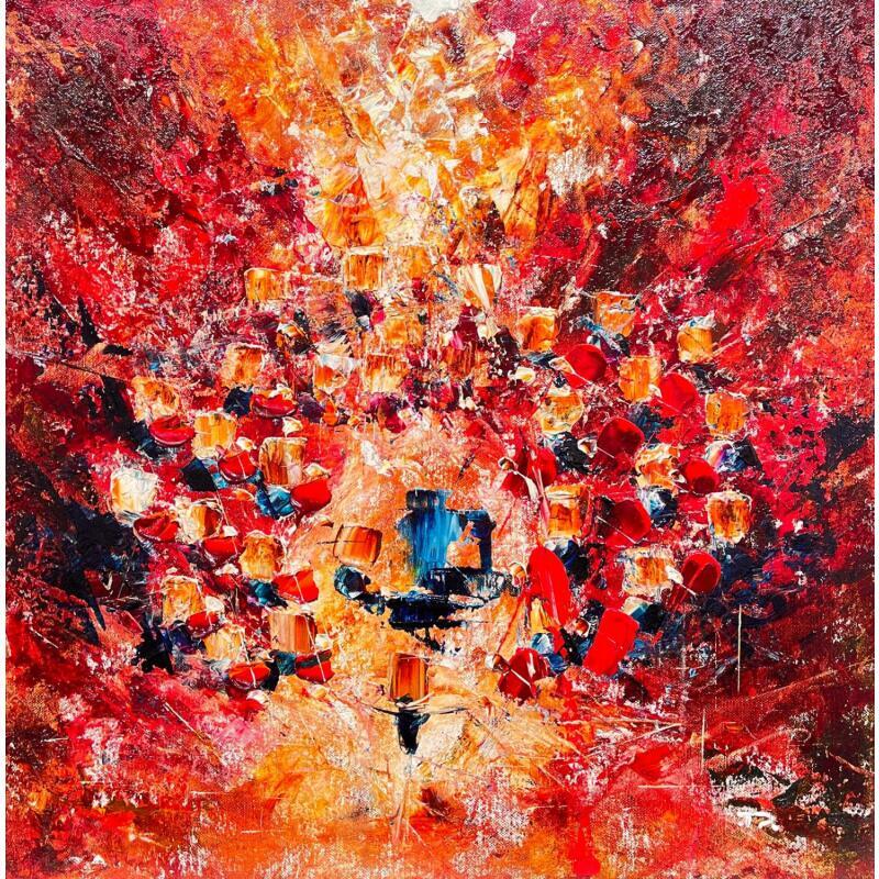 Painting Concert flamboyant by Reymond Pierre | Painting Figurative Oil