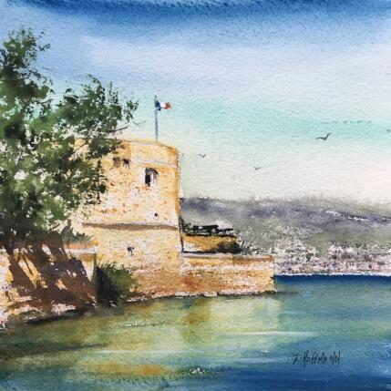 Painting Fort Balaguier by Hoffmann Elisabeth | Painting Figurative Watercolor Pop icons, Urban