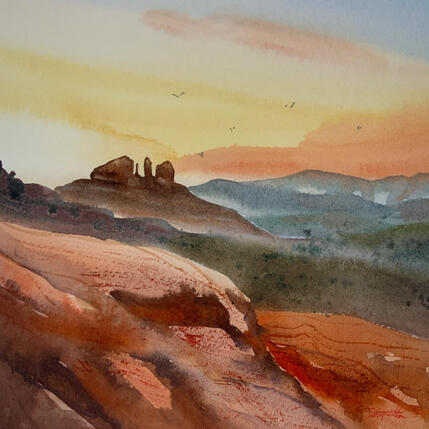 Painting SEDONA 2143 by Seruch Capouillez Isabelle | Painting