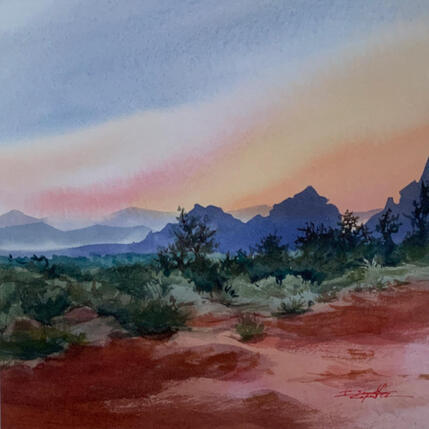Painting Sedona 143 by Seruch Capouillez Isabelle | Painting