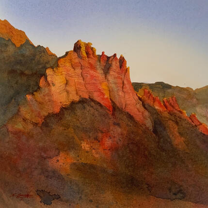 Painting Sedona 145 by Seruch Capouillez Isabelle | Painting