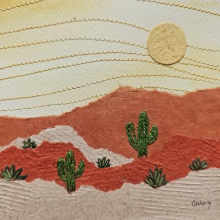 Painting Rusted land, green guardians by Vazquez Laila | Painting