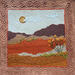 Painting The earth in bloom by Vazquez Laila | Painting Figurative Landscapes Watercolor Textile