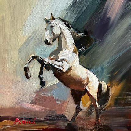 Peinture Swift silhouette par Bond Tetiana | Tableau Figuratif Huile