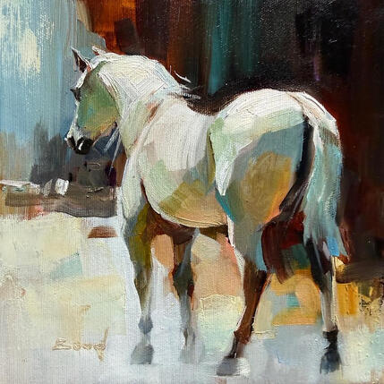 Peinture Flow of light par Bond Tetiana | Tableau Figuratif Huile