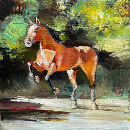 Peinture Solar impulse par Bond Tetiana | Tableau Figuratif Huile