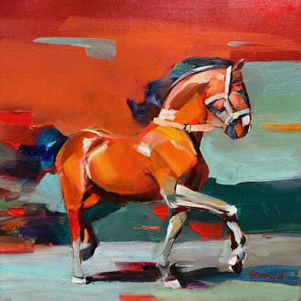 Peinture Strong par Bond Tetiana | Tableau Figuratif Huile