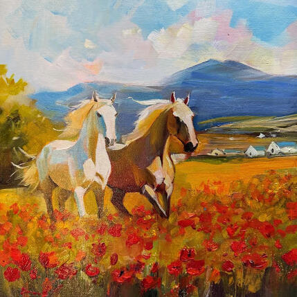 Peinture Impulse of life par Bond Tetiana | Tableau Figuratif Huile