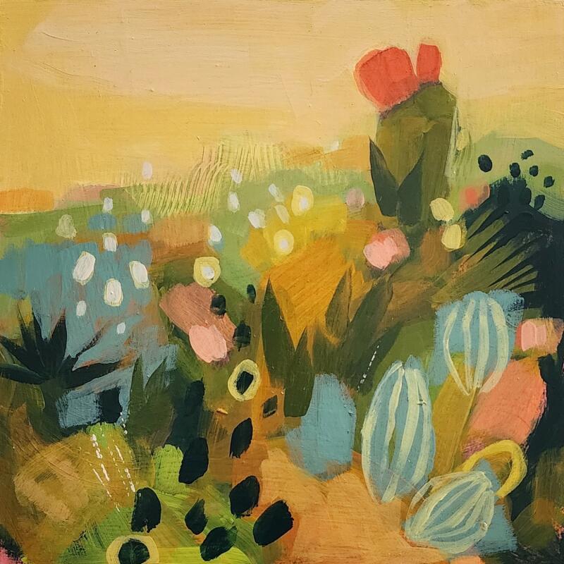 Painting Sunlight and Sugar by Kivisto Jamie | Painting Abstract Landscapes Acrylic