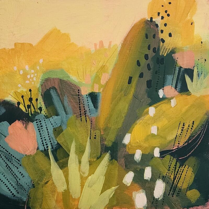 Painting Honey on the Horizon by Kivisto Jamie | Painting Abstract Nature Acrylic