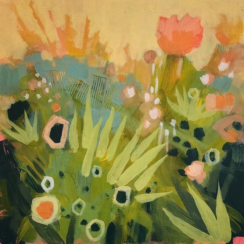 Painting Heat in Motion by Kivisto Jamie | Painting Abstract Landscapes Acrylic