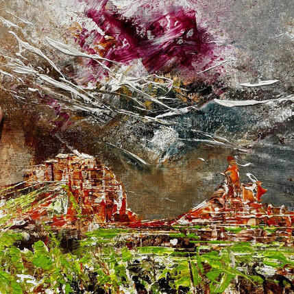 Painting Courthouse Butte by Reymond Pierre | Painting Figurative Oil