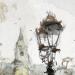 Peinture Tours l'avenue Grammond par Gutierrez | Tableau Impressionnisme Urbain Aquarelle