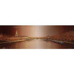 Peinture Le Pont Alexandre III par Dessapt Alan | Tableau Figuratif Acrylique, Huile Urbain