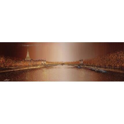 Peinture Le Pont Alexandre III par Dessapt Alan | Tableau Figuratif Acrylique, Huile Urbain