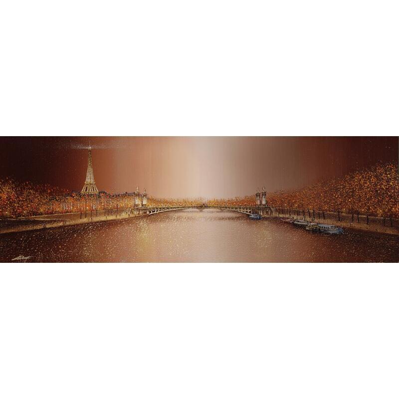 Gemälde Le Pont Alexandre III von Dessapt Alan | Gemälde Figurativ Urban Öl Acryl