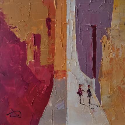 Peinture Au revoir par Tomàs | Tableau Abstrait Huile