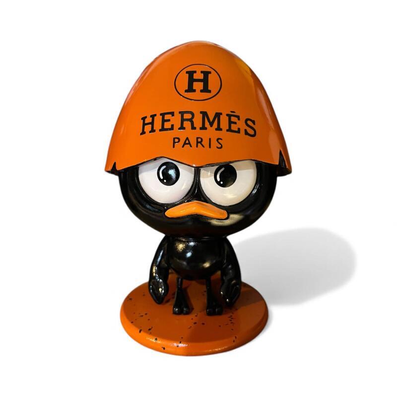 Sculpture P'TIT CALI HERMES par Le Marquis | Sculpture Figuratif Mode Acrylique Céramique