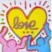 Painting POP love by Schroeder Virginie | Painting Pop-art Pop icons Acrylic