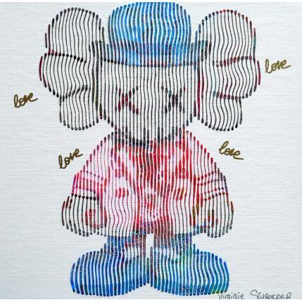 Peinture kaws: une icone qui fait du bien par Schroeder Virginie | Tableau Pop-art Acrylique Icones Pop