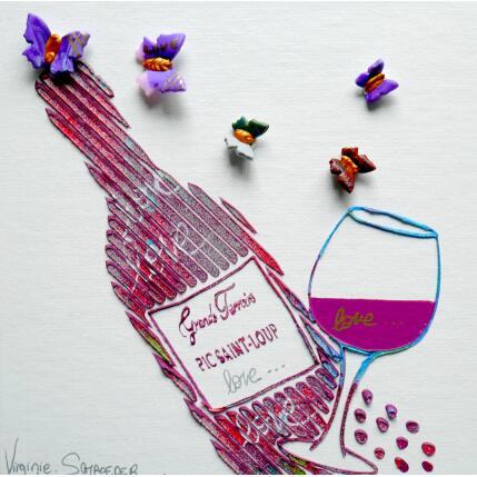 Painting Pic saint loup: l ode a la convivialité et au plaisir by Schroeder Virginie | Painting Pop-art Acrylic Pop icons