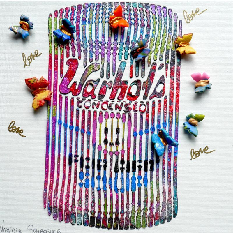 Painting Warhol by Schroeder Virginie | Painting Pop-art Pop icons Acrylic