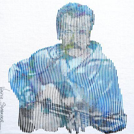 Peinture Georges Brassens : l'icone d'un monde meilleur et de l'amour par Schroeder Virginie | Tableau Pop-art Acrylique Icones Pop