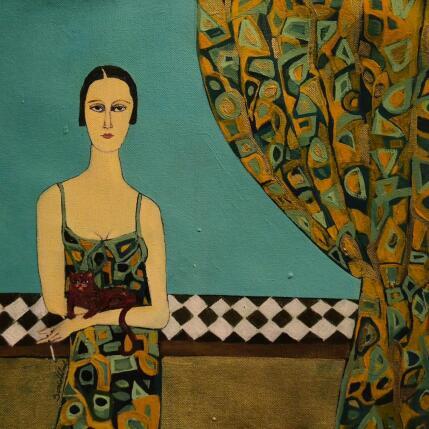 Pintura From my window por Sundblad Silvina | Pintura Figurativo Acrílico, Pastel