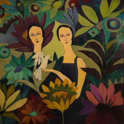 Painting Good girls by Sundblad Silvina | Painting Figurative Acrylic, Pastel