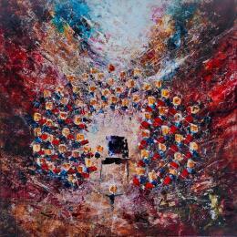 Painting Concerto Zao by Reymond Pierre | Painting Figurative Oil Music