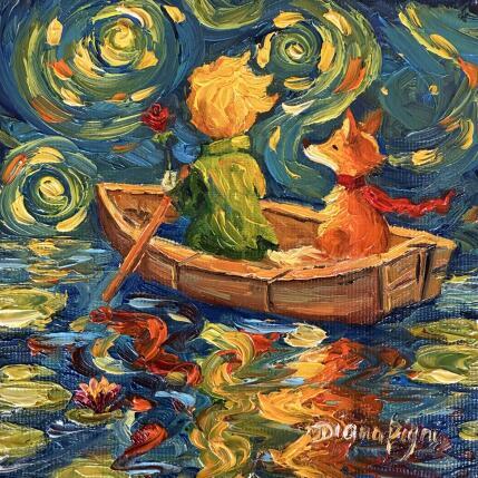 Peinture But if the stars are lit... par Pigni Diana | Tableau Figuratif Huile