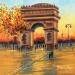 Painting Arc de Triomphe by Pigni Diana | Painting Figurative Oil