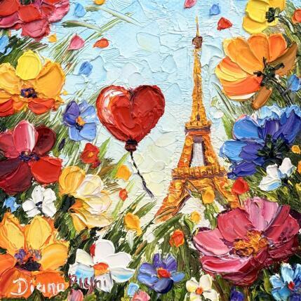 Peinture Floral Romance par Pigni Diana | Tableau Figuratif Huile