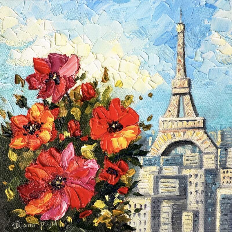 Peinture Blooming Paris par Pigni Diana | Tableau Figuratif Huile