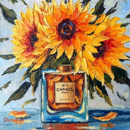 Peinture Sunny Petals of Chanel par Pigni Diana | Tableau Figuratif Huile
