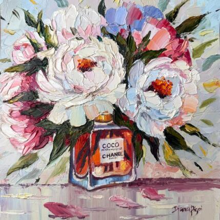 Peinture Tender Peonies of Coco par Pigni Diana | Tableau Figuratif Huile