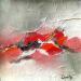 Painting Ce qui nous lie - 1 by Dupetitpré Roselyne | Painting Abstract Minimalist Acrylic