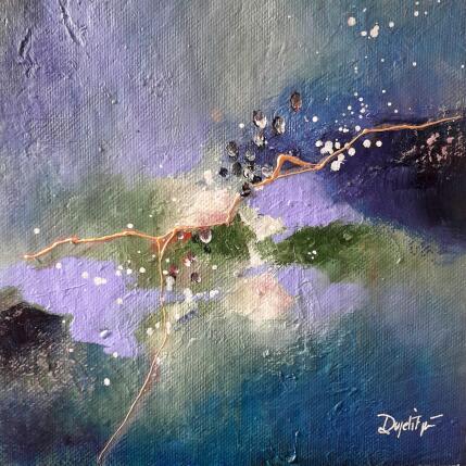 Peinture La ligne d'or par Dupetitpré Roselyne | Tableau