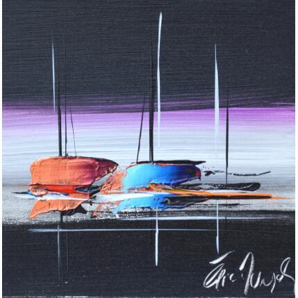 Painting BALADE NOCTURE by Munsch Eric | Painting Figurative Acrylic, Oil Marine