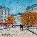 Painting L'île Saint Louis - Paris by Dessapt Elika | Painting Impressionism Acrylic Sand