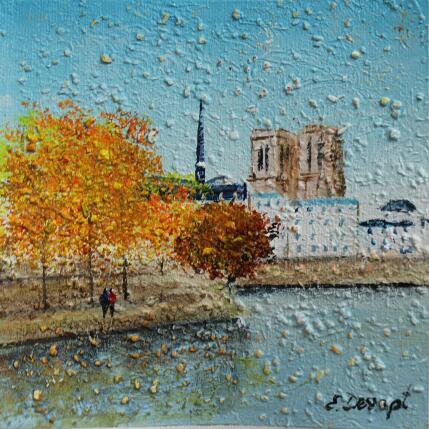 Painting Notre-Dame d'automne - Paris by Dessapt Elika | Painting