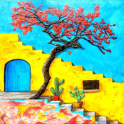 Painting Casa de la aurora by Geiry | Painting Subject matter