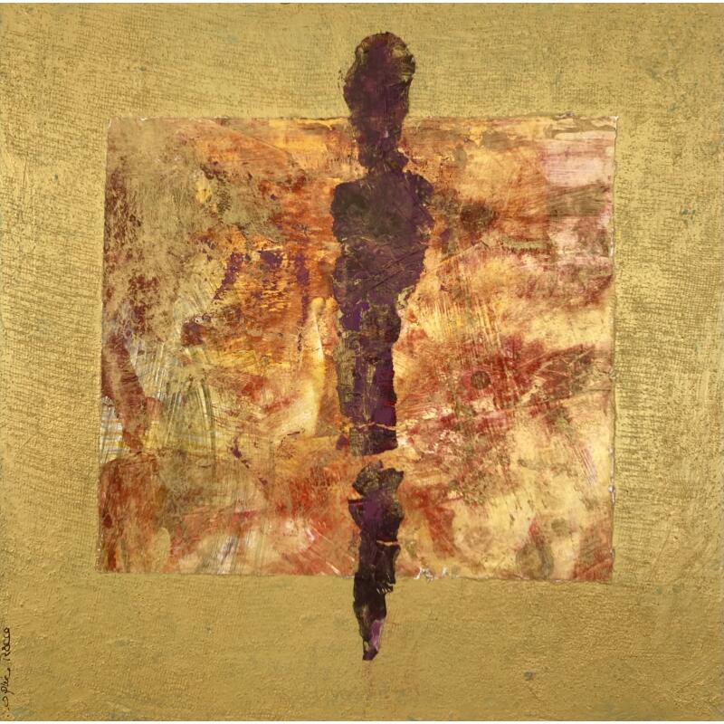 Painting Fracture by Rocco Sophie | Painting Raw art Acrylic Gluing Sand