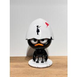 Sculpture P'TIT CALI BANKSY par Le Marquis | Sculpture Figuratif Acrylique, Céramique Icones Pop