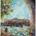 Painting Sur les quais by Solveiga | Painting Acrylic