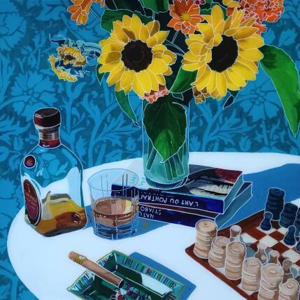 Painting Paix sur la table by Auriol Philippe | Painting Figurative Acrylic, Plexiglass, Posca Still-life