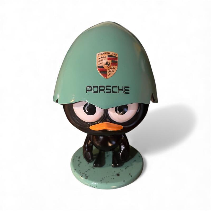 Sculpture P'tit Cali Porsche vert turquoise 2K25 by Le Marquis | Sculpture