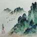 Painting Mountains by Du Mingxuan | Painting Figurative Landscapes Watercolor Ink