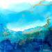 Painting 2853 Poésie marine by Depaire Silvia | Painting Abstract Landscapes Marine Minimalist Acrylic
